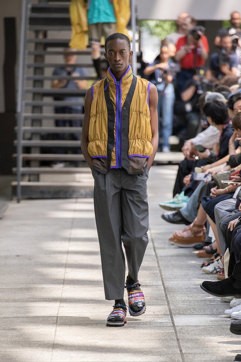Kolor Hits the Slopes in a Juxtaposed SS24 Collection Paris Fashion Week PFW spring summer 2024 ski slopes junichi abe japanese brand 