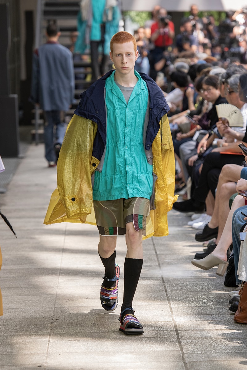 Kolor Hits the Slopes in a Juxtaposed SS24 Collection Paris Fashion Week PFW spring summer 2024 ski slopes junichi abe japanese brand 