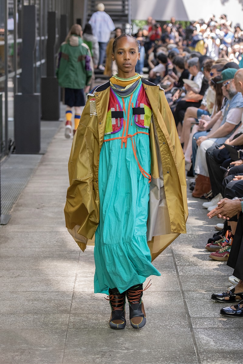 Kolor Hits the Slopes in a Juxtaposed SS24 Collection Paris Fashion Week PFW spring summer 2024 ski slopes junichi abe japanese brand 