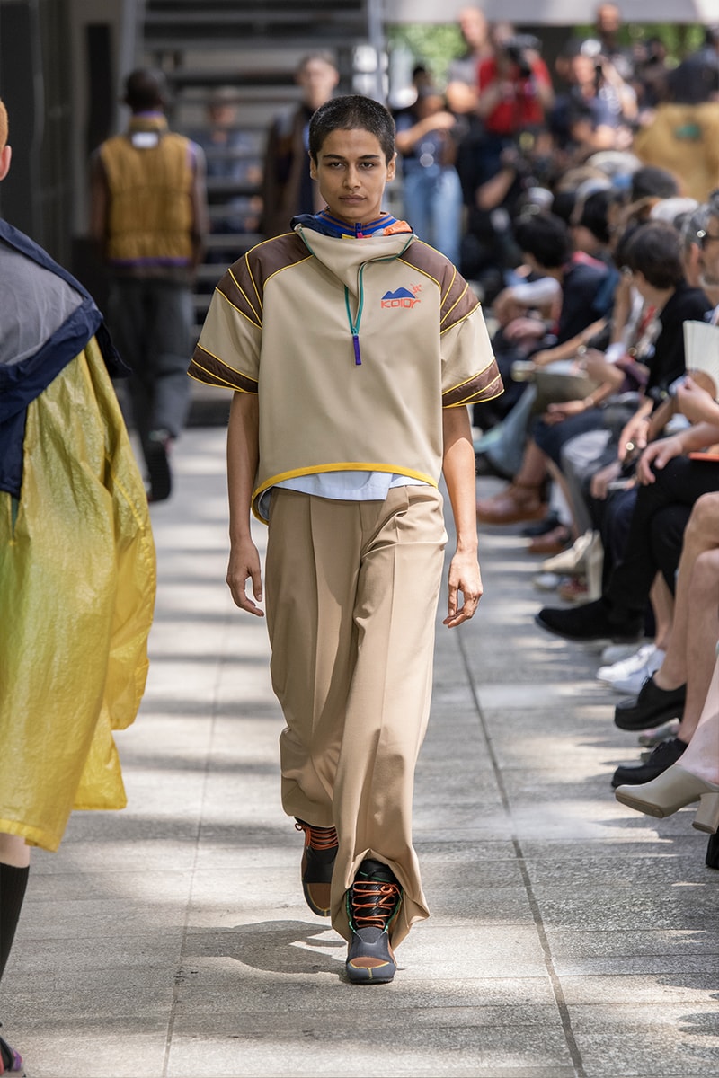 Kolor Hits the Slopes in a Juxtaposed SS24 Collection Paris Fashion Week PFW spring summer 2024 ski slopes junichi abe japanese brand 