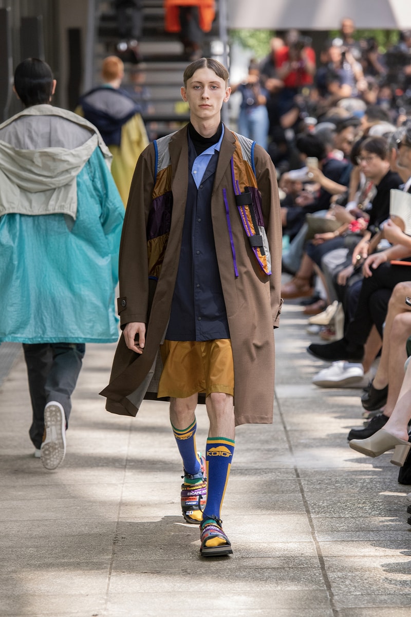 Kolor Hits the Slopes in a Juxtaposed SS24 Collection Paris Fashion Week PFW spring summer 2024 ski slopes junichi abe japanese brand 