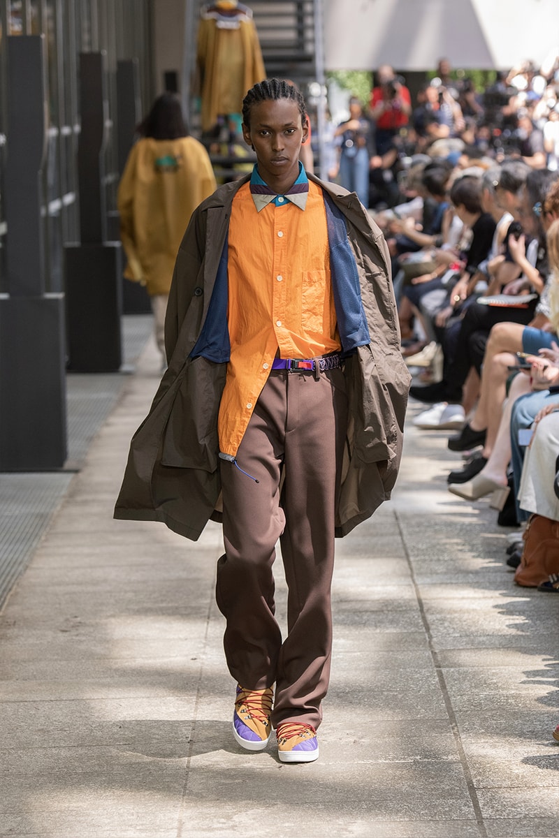 Kolor Hits the Slopes in a Juxtaposed SS24 Collection Paris Fashion Week PFW spring summer 2024 ski slopes junichi abe japanese brand 