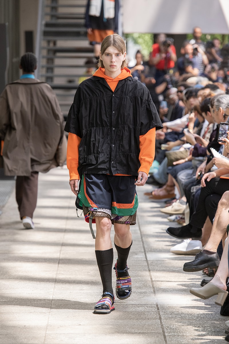Kolor Hits the Slopes in a Juxtaposed SS24 Collection Paris Fashion Week PFW spring summer 2024 ski slopes junichi abe japanese brand 