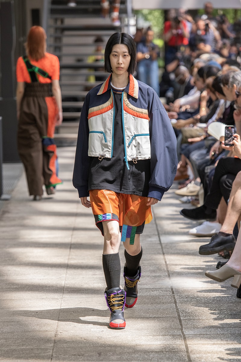 Kolor Hits the Slopes in a Juxtaposed SS24 Collection Paris Fashion Week PFW spring summer 2024 ski slopes junichi abe japanese brand 