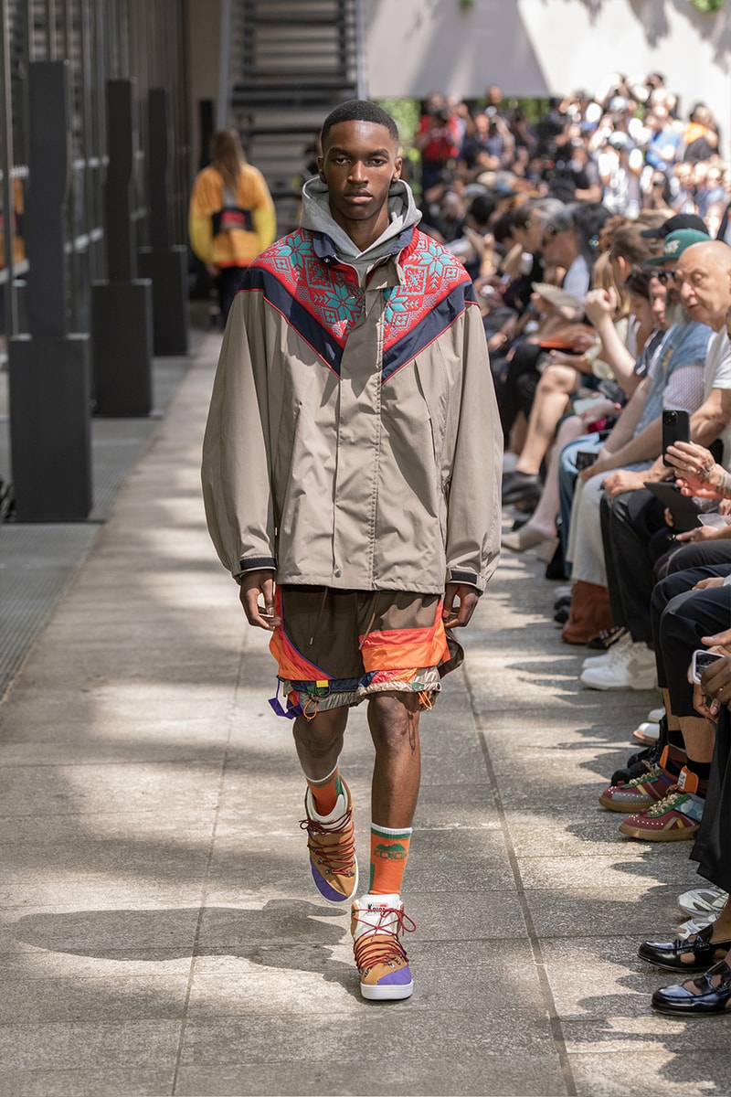 Kolor Hits the Slopes in a Juxtaposed SS24 Collection Paris Fashion Week PFW spring summer 2024 ski slopes junichi abe japanese brand 