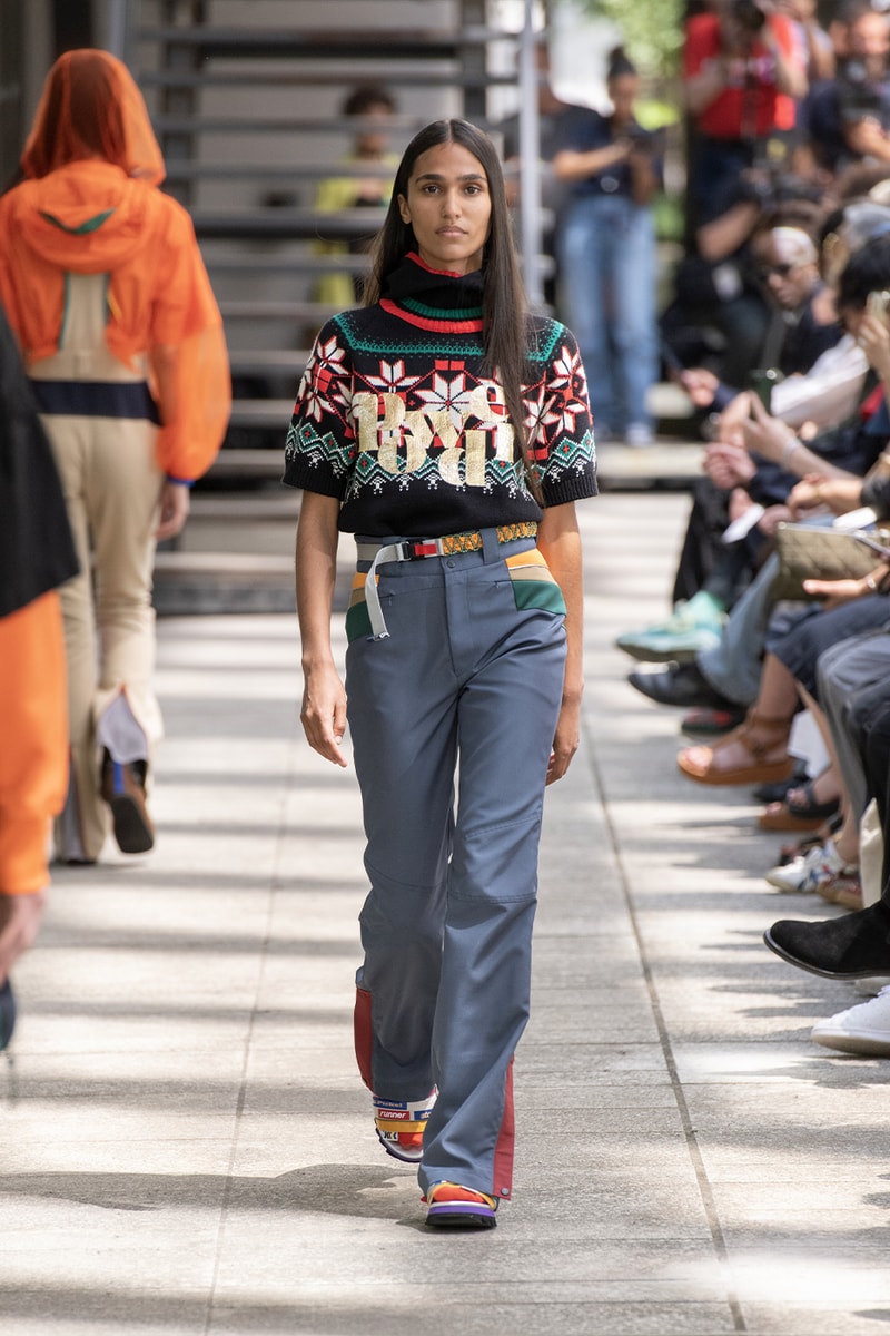 Kolor Hits the Slopes in a Juxtaposed SS24 Collection Paris Fashion Week PFW spring summer 2024 ski slopes junichi abe japanese brand 