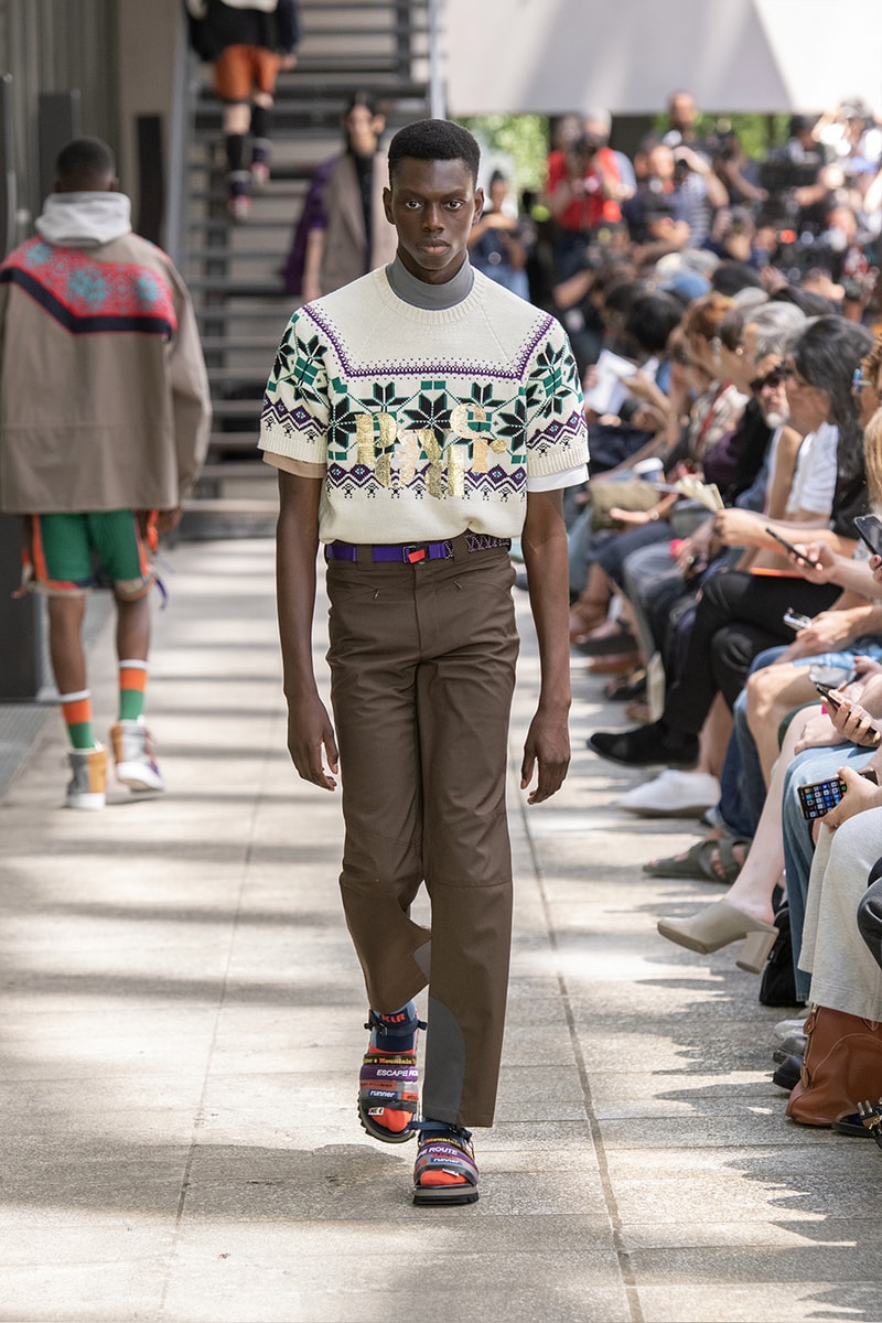 Kolor Hits the Slopes in a Juxtaposed SS24 Collection Paris Fashion Week PFW spring summer 2024 ski slopes junichi abe japanese brand 