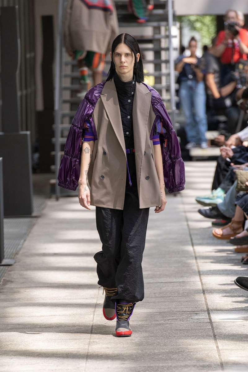 Kolor Hits the Slopes in a Juxtaposed SS24 Collection Paris Fashion Week PFW spring summer 2024 ski slopes junichi abe japanese brand 