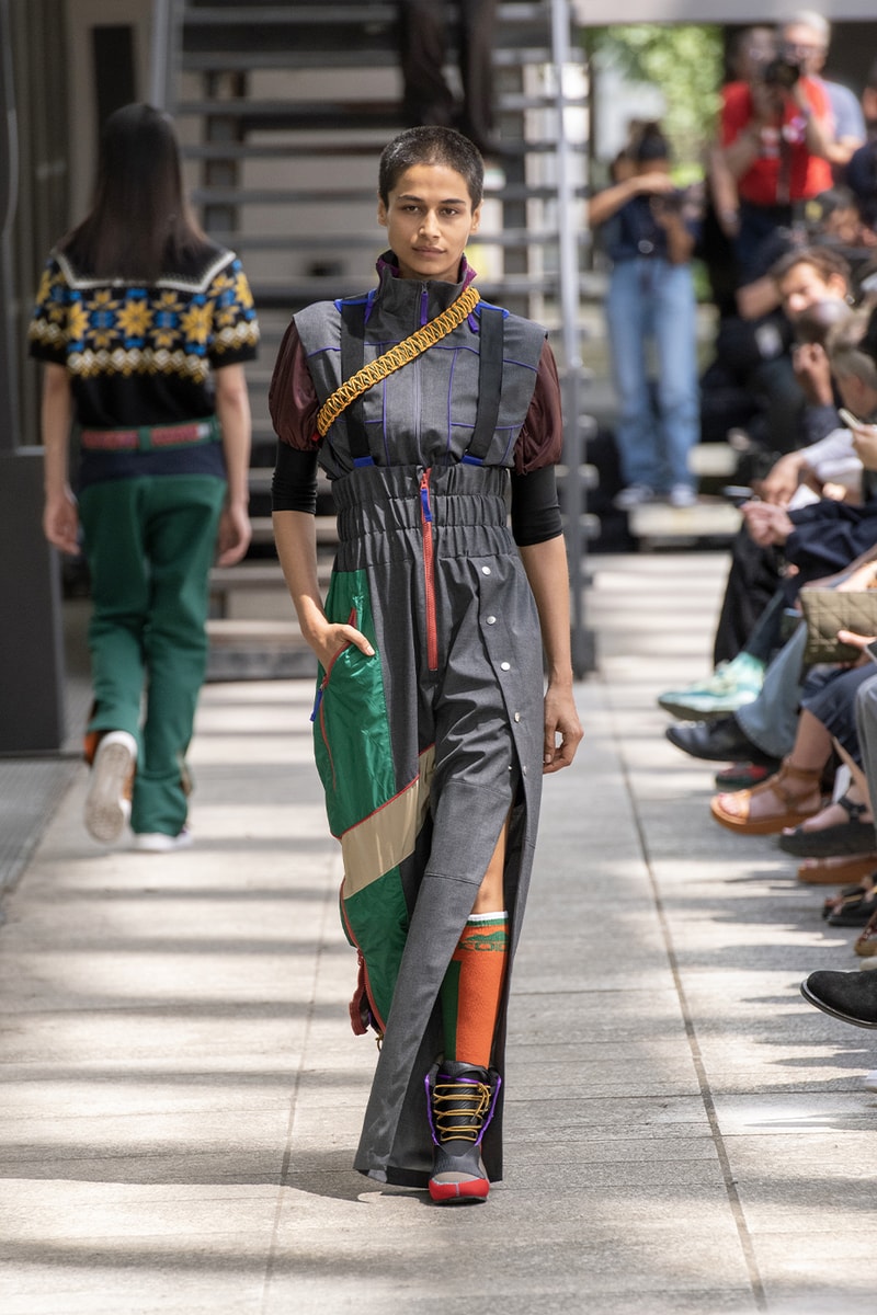 Kolor Hits the Slopes in a Juxtaposed SS24 Collection Paris Fashion Week PFW spring summer 2024 ski slopes junichi abe japanese brand 