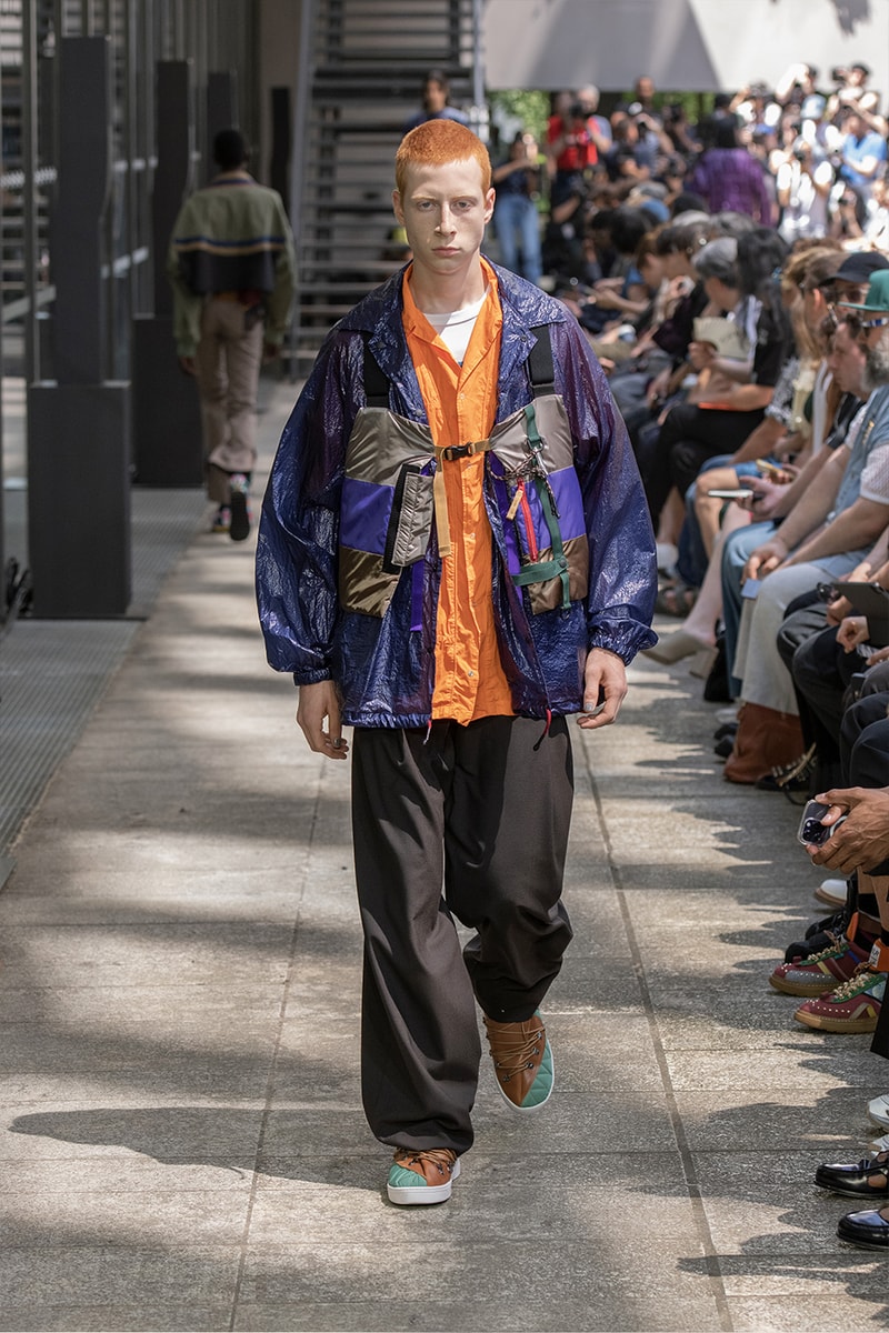 Kolor Hits the Slopes in a Juxtaposed SS24 Collection Paris Fashion Week PFW spring summer 2024 ski slopes junichi abe japanese brand 