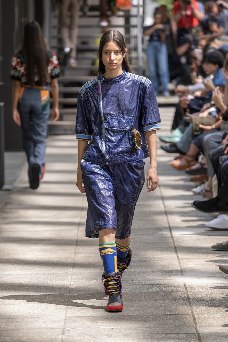 Kolor Hits the Slopes in a Juxtaposed SS24 Collection Paris Fashion Week PFW spring summer 2024 ski slopes junichi abe japanese brand 