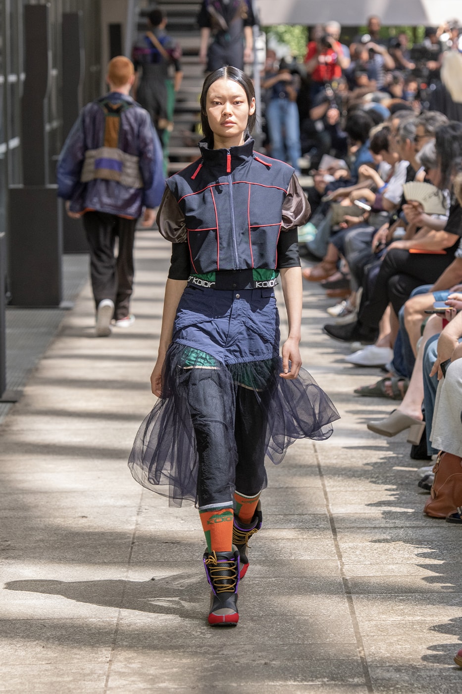 Kolor Hits the Slopes in a Juxtaposed SS24 Collection Paris Fashion Week PFW spring summer 2024 ski slopes junichi abe japanese brand 