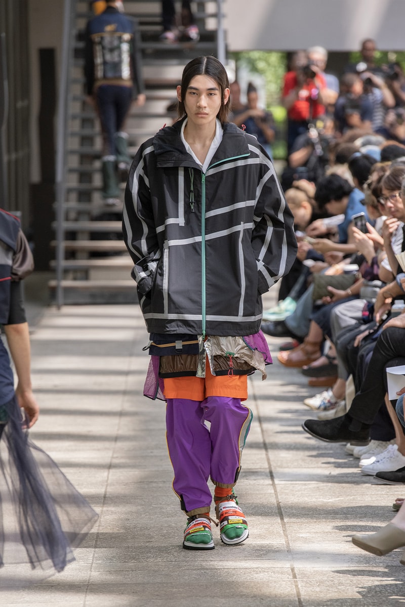 Kolor Hits the Slopes in a Juxtaposed SS24 Collection Paris Fashion Week PFW spring summer 2024 ski slopes junichi abe japanese brand 