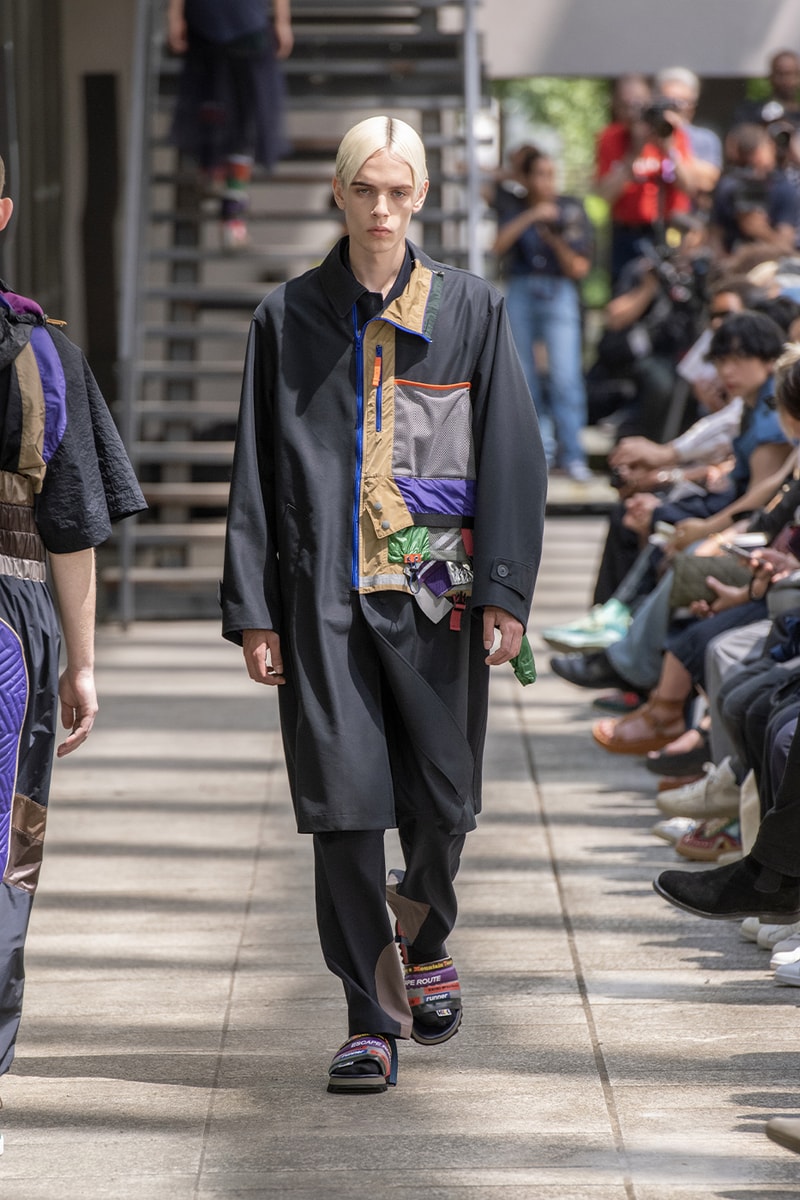 Kolor Hits the Slopes in a Juxtaposed SS24 Collection Paris Fashion Week PFW spring summer 2024 ski slopes junichi abe japanese brand 