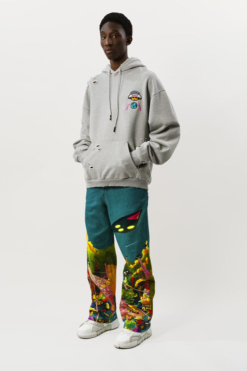 Kid Cudi Continues To Infuse '90s Grunge With Futuristic Hip-Hop Styles for Members of the Rage SS24 collection release paris fashion week pfw