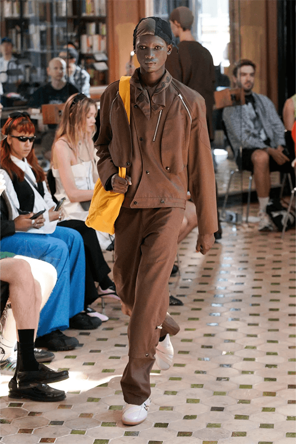 Kiko Kostadinov Spring Summer 2024 Paris Fashion Week runway show menswear London uk designer Asics