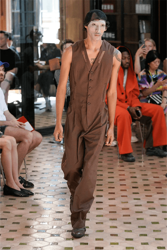 Kiko Kostadinov Spring Summer 2024 Paris Fashion Week runway show menswear London uk designer Asics