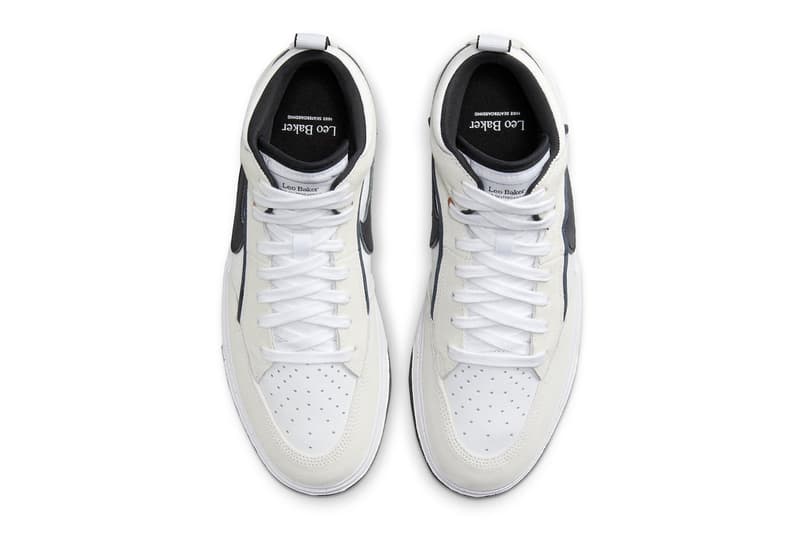 Leo Baker Nike SB React Leo White Black Release Info DX4361-100 Date Buy Price 