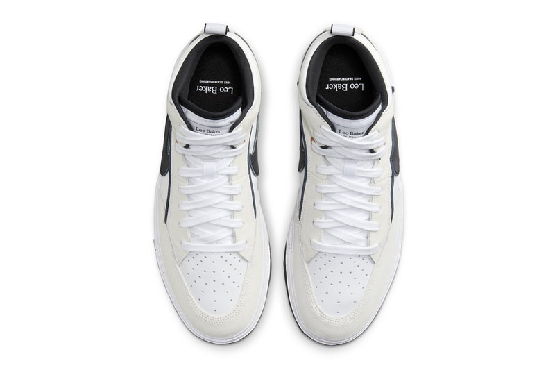 Leo Baker Nike SB React Leo White Black Release Info DX4361-100 Date Buy Price 