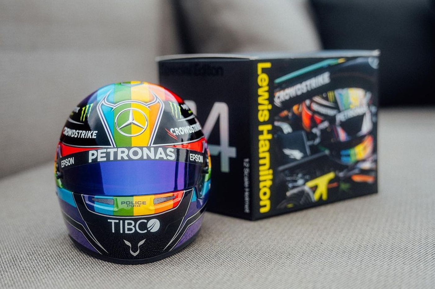 Mercedes-AMG PETRONAS F1 Team 1 2 scale replica helmet restock release info date price