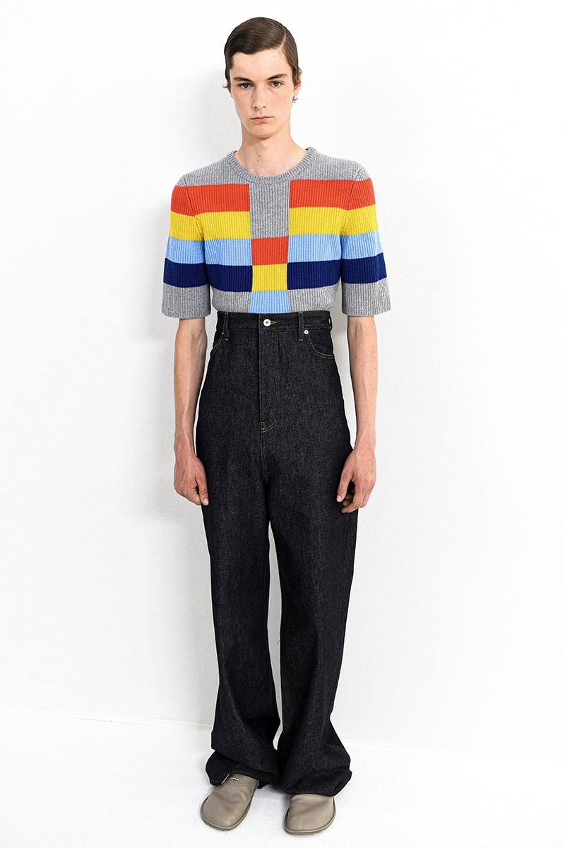 Loewe SS24 Dazzles With Glitter jonathan anderson jw anderson glitter boys glamour glam runway catwalk paris fashion week spring/summer 2024 pfw