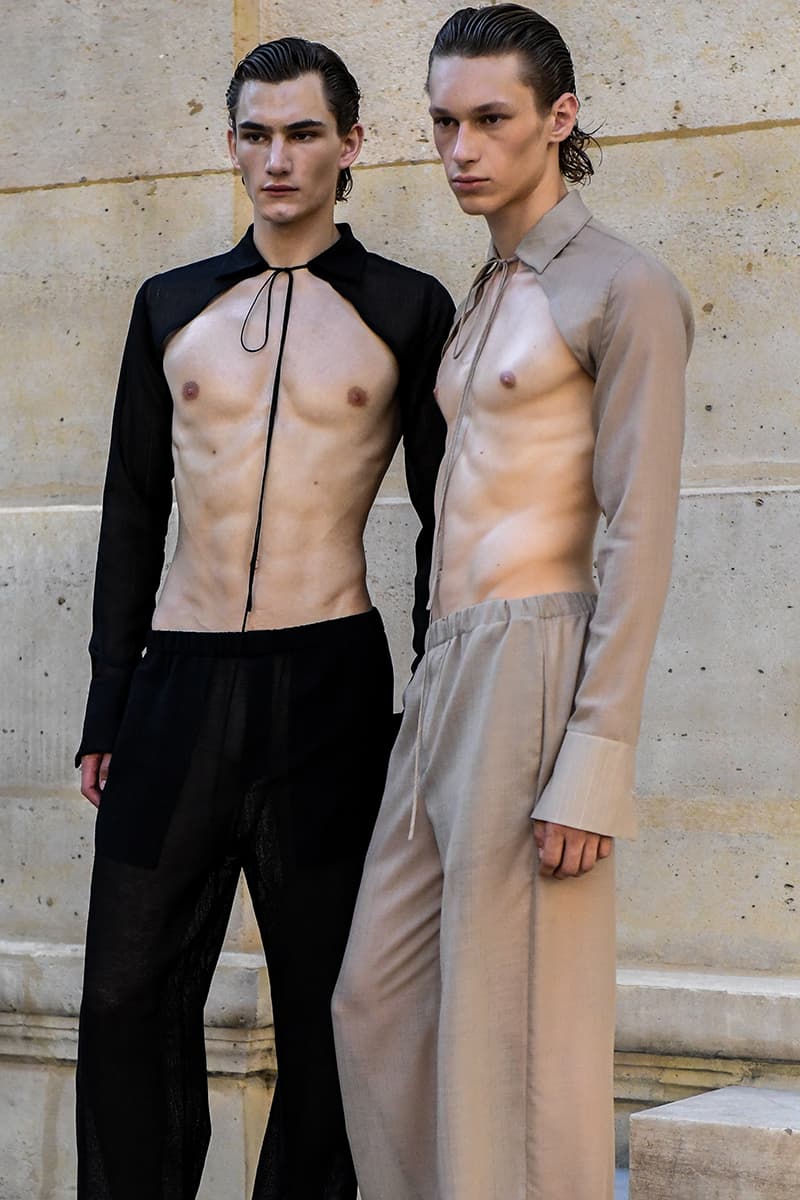 Ludovic de Saint Sernin SS24 Is "A Celebration of Queer Desire" paris fashion week lustful sex raw ann demeleumeester