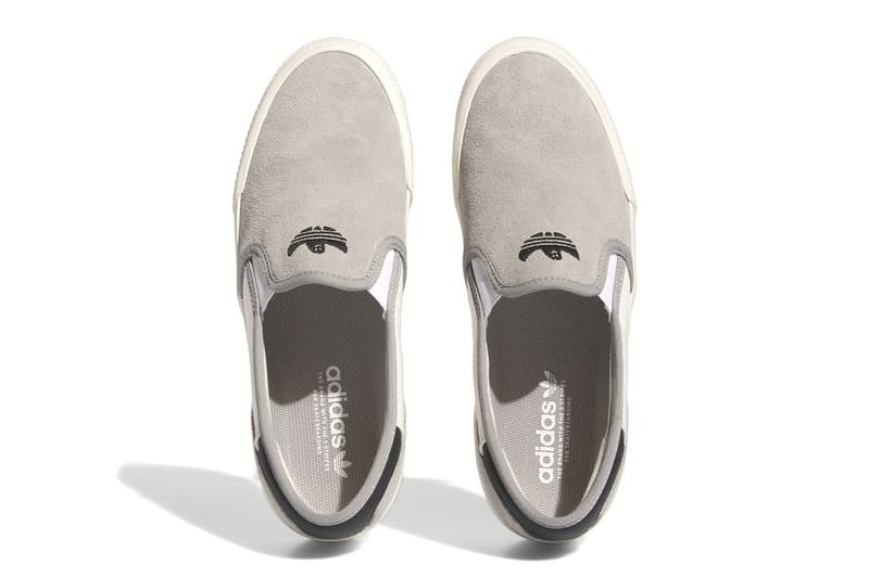 mark gonzales adidas shmoofoil slip on grey black suede IG5267 2023 release info date price