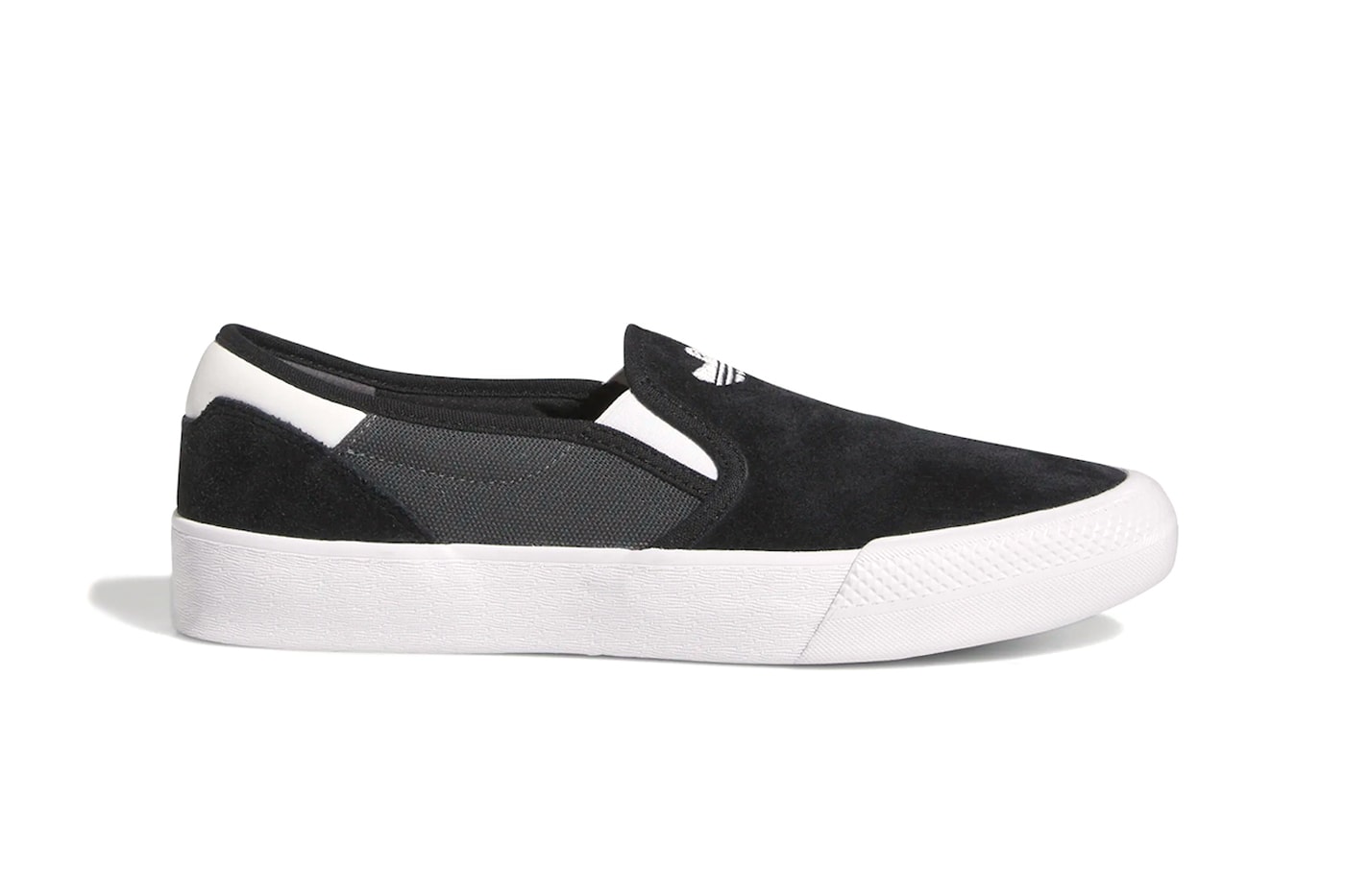 mark gonzales adidas shmoofoil slip on grey black suede IG5267 2023 release info date price