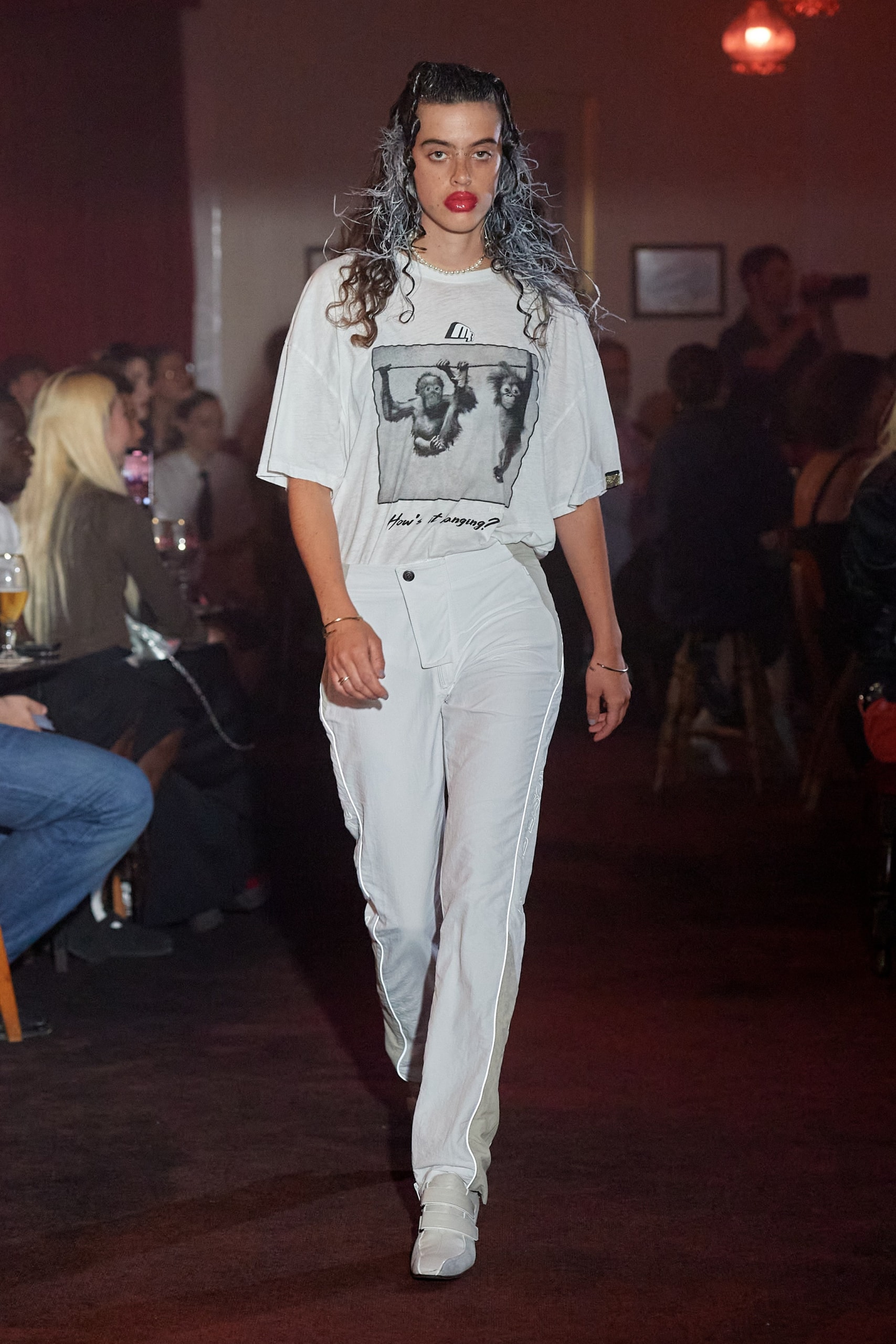 Martine Rose Spring/Summer 2024 London Fashion Week Runway Show Review Nike MR4 Shox Closer Look 
