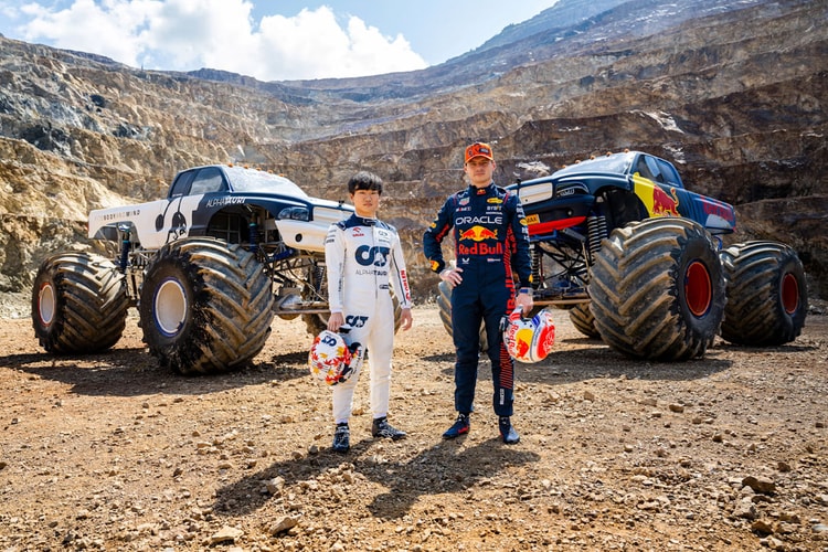 Max Verstappen and Yuki Tsunoda Race Monster Trucks in Austria