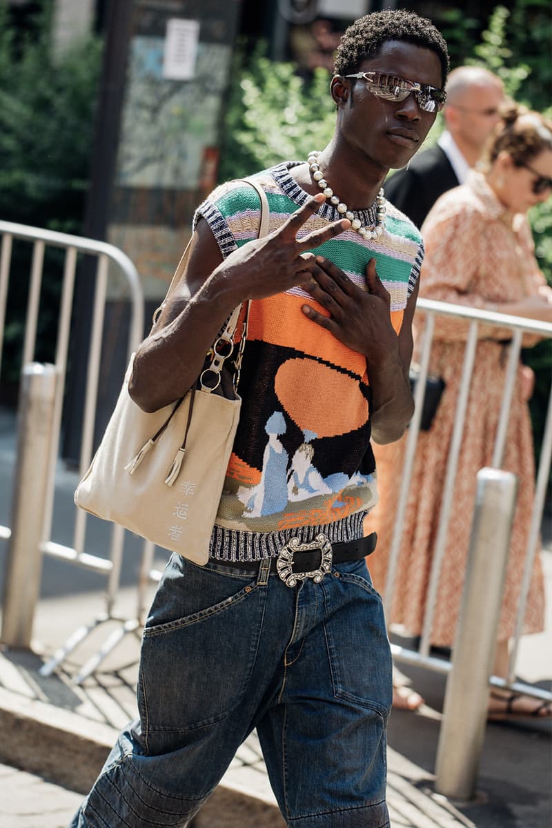 Milan Fashion Week Men's SS24 Street Style