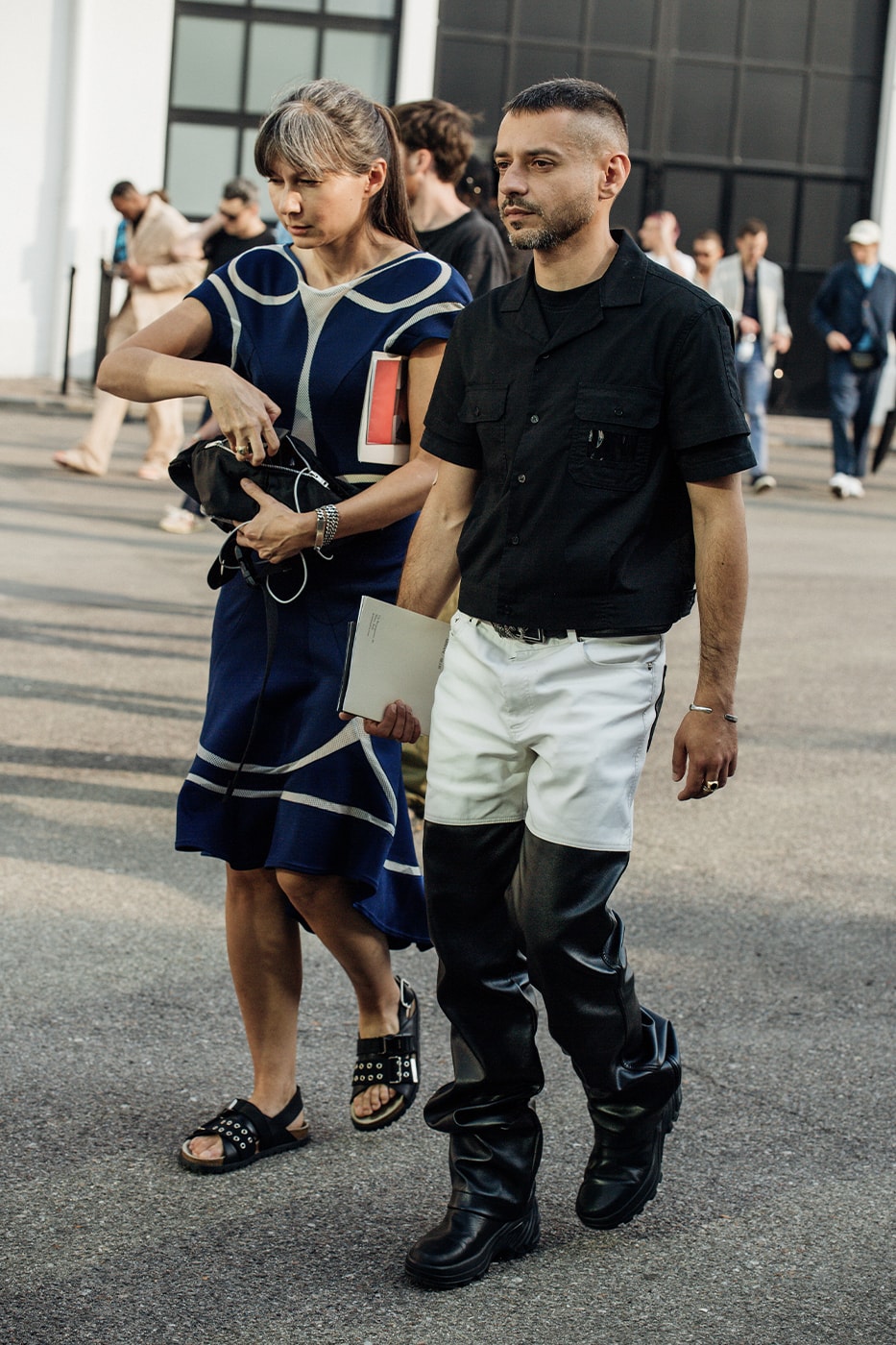 Tokyo Street Style: Men's Leggings Under Shorts