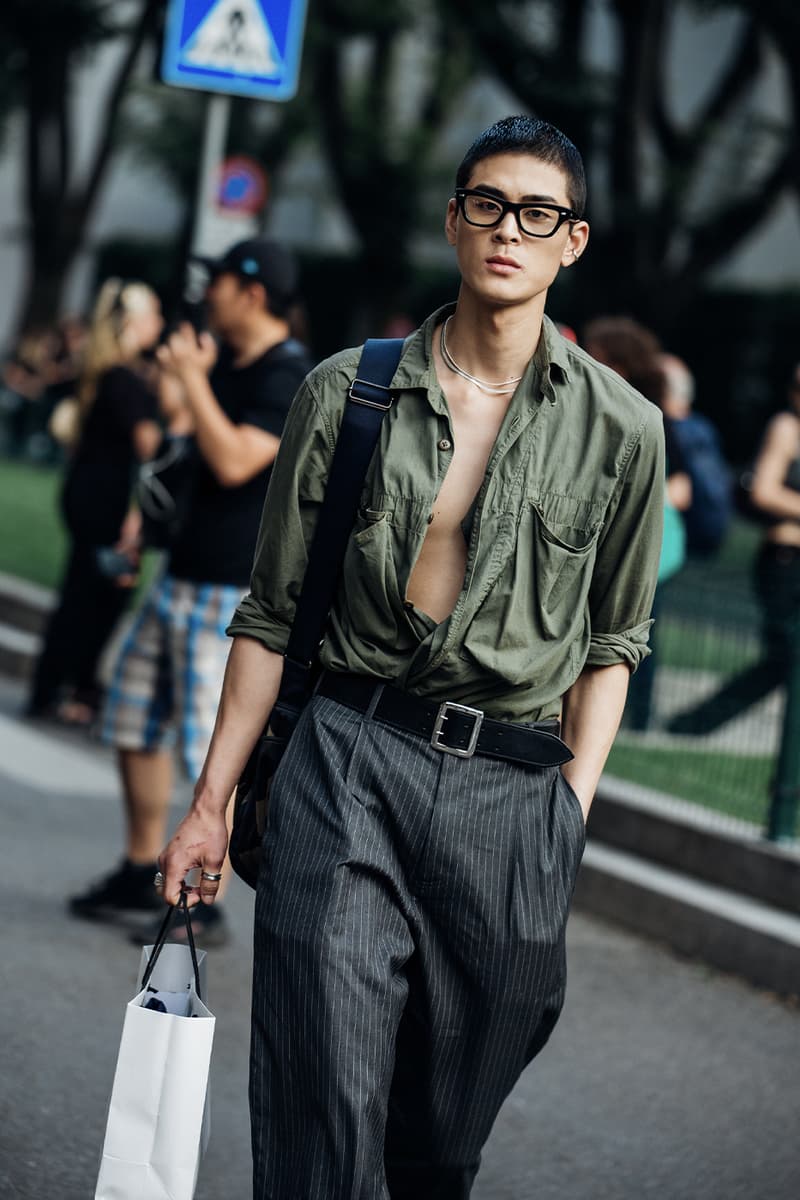 Milan Fashion Week Men's SS24 Street Style