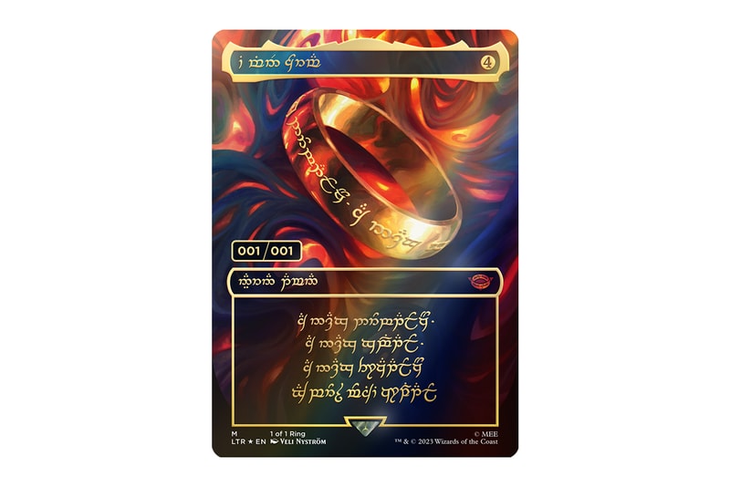 One Ring Card From Magic: The Gathering Pulled $1 Million LOTR Magic The Gathering Bounty One Ring Info dave & adam's pre-release lord of the rings: tales of middle earth set expansion release date universes beyond