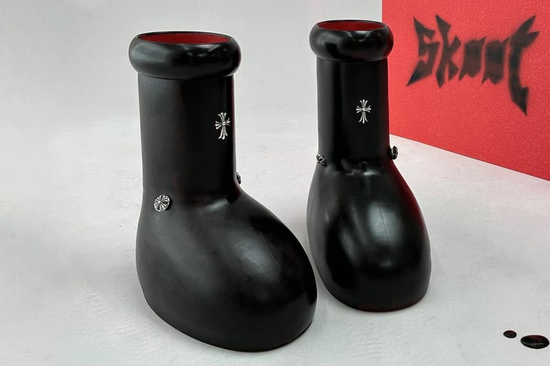 MLMA Crafts Custom Chrome Hearts Big Red Boots