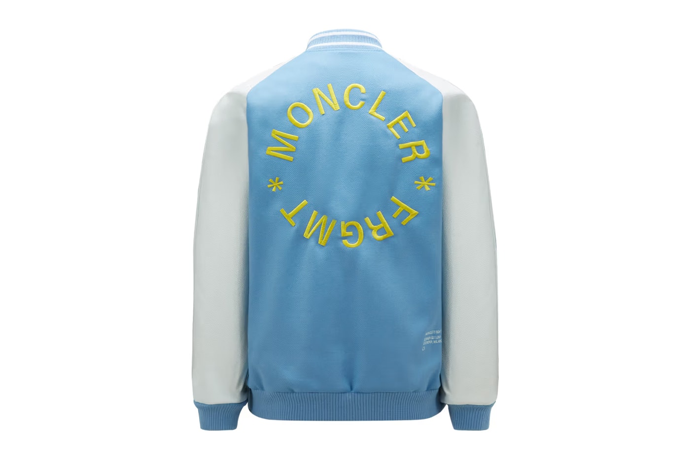 Moncler x FRGMT Varsity Jacket Closer Look Details Shop Buy Now Order Hiroshi Fujiwara 