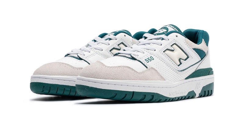New Balance 550 Arrives in a New "White/Green" - Vimarsana News