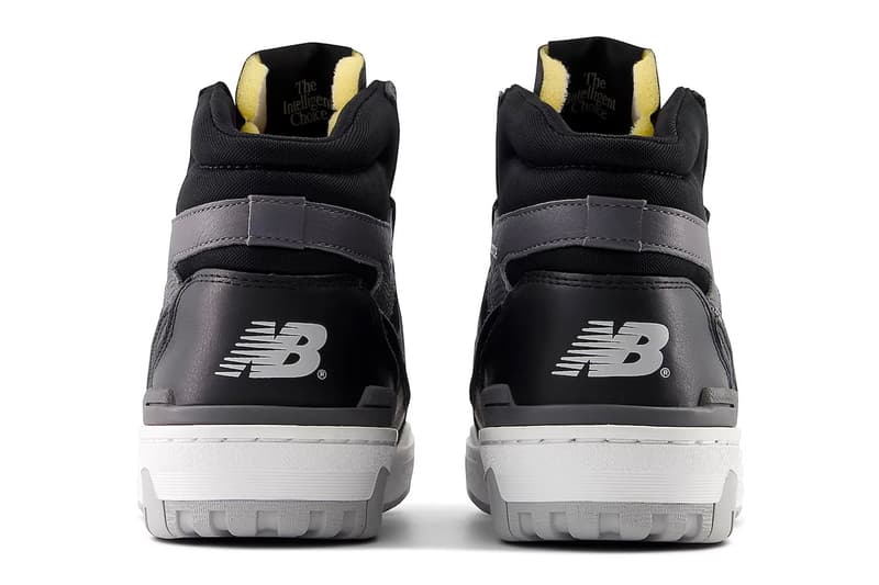 New Balance 650 Boasts Retro-Inspired "Black/Grey" BB650RVB Release Info basketball high tops nb 