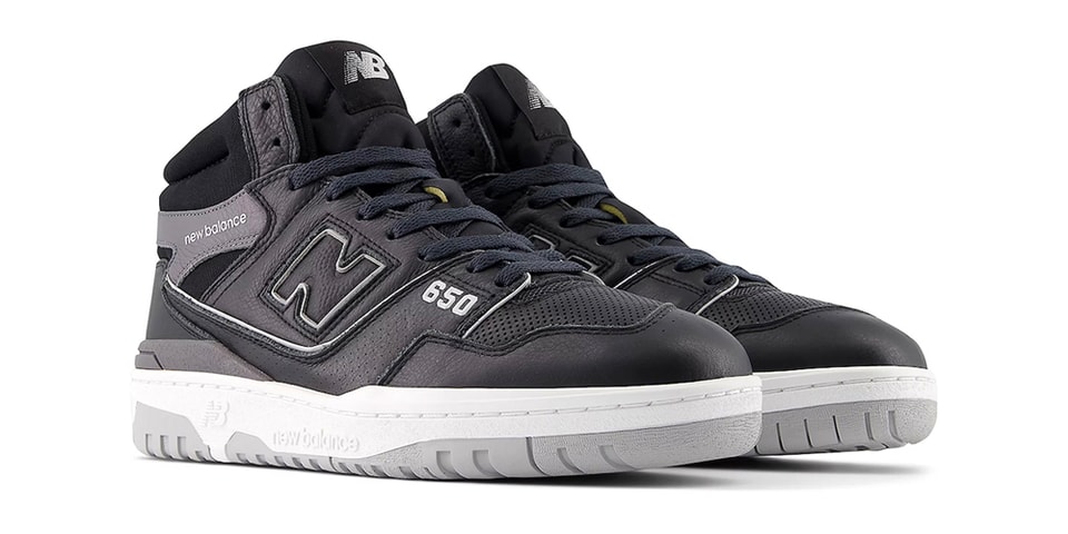 New Balance 650 Boasts Retro-Inspired "Black/Grey" Colorway