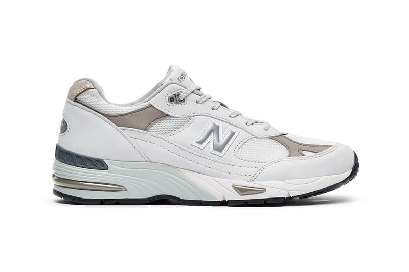 New Balance 991 Made in UK “Star White” M991FLB Release Info Star White/Flint Grey-Dawn Blue june summer release date clean white sneakers everyday shoes