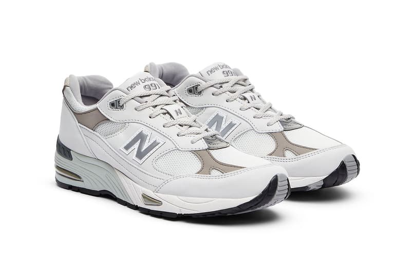 New Balance 991 Made in UK “Star White” M991FLB Release Info Star White/Flint Grey-Dawn Blue june summer release date clean white sneakers everyday shoes 