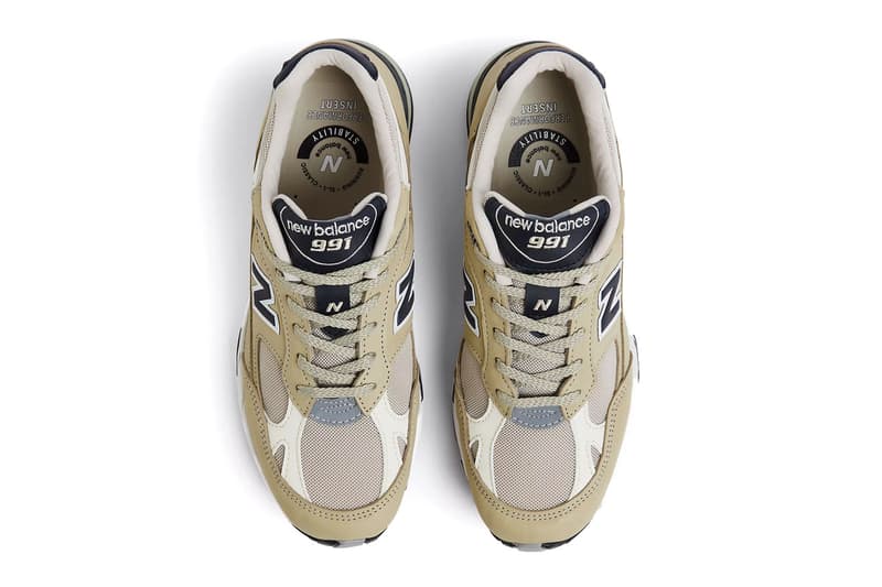 New Balance 991 Made in UK Sneakers Fashion Coconut Milk Brown Rice Style Flimby UK Britain England Scotland Wales