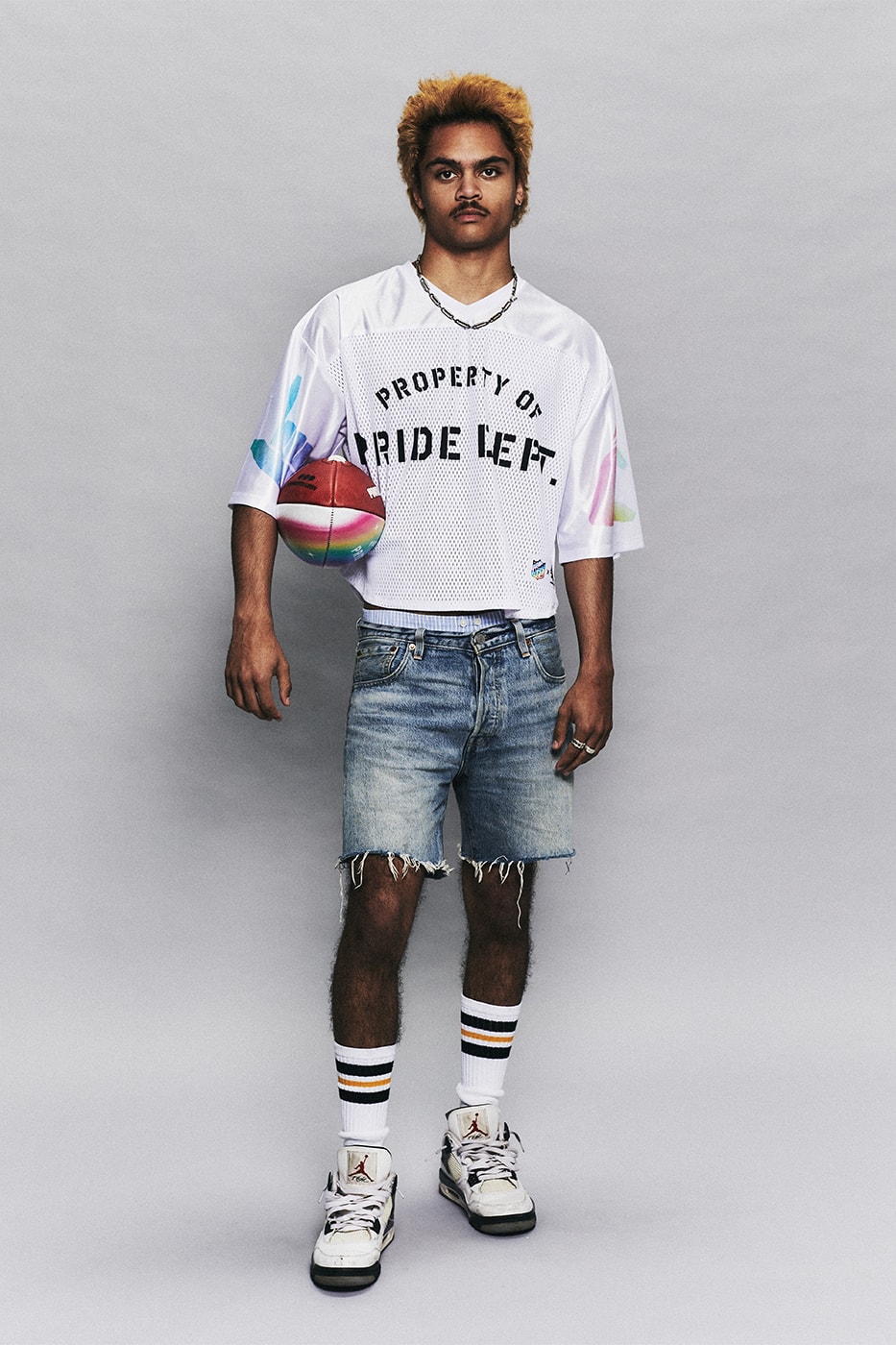 NFL Launches Pride Month Capsule With Humberto Leon release info openeing ceremony national football league american football new era caps merch gay lesbian transgender lgbtqia