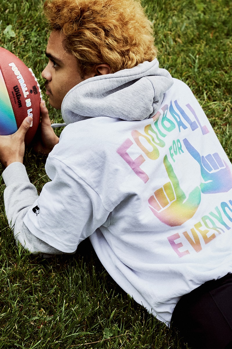 NFL Launches Pride Month Capsule With Humberto Leon release info openeing ceremony national football league american football new era caps merch gay lesbian transgender lgbtqia