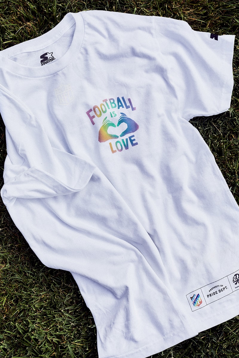 NFL Launches Pride Month Capsule With Humberto Leon release info openeing ceremony national football league american football new era caps merch gay lesbian transgender lgbtqia