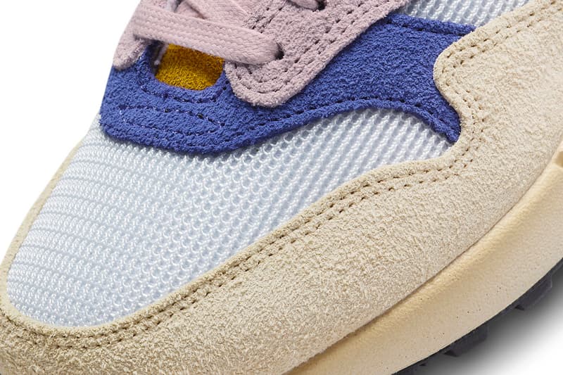 Nike air max 1 tan lines fall 2023 grain sunrise royal blue womens multi release info date price