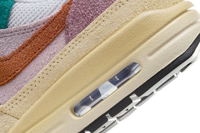 Nike air max 1 tan lines fall 2023 grain sunrise royal blue womens multi release info date price