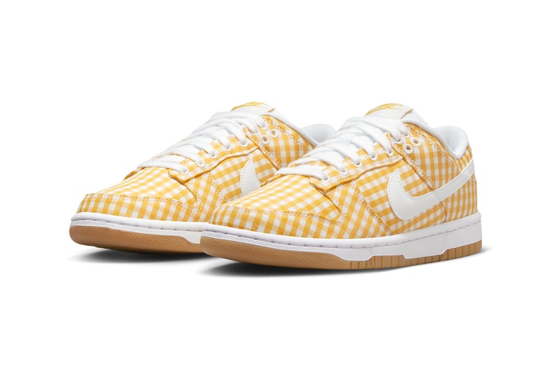 Nike Dunk Low Yellow Gingham DZ2777-700 Release Info