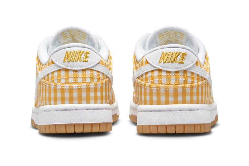 Nike Dunk Low Yellow Gingham DZ2777-700 Release Info