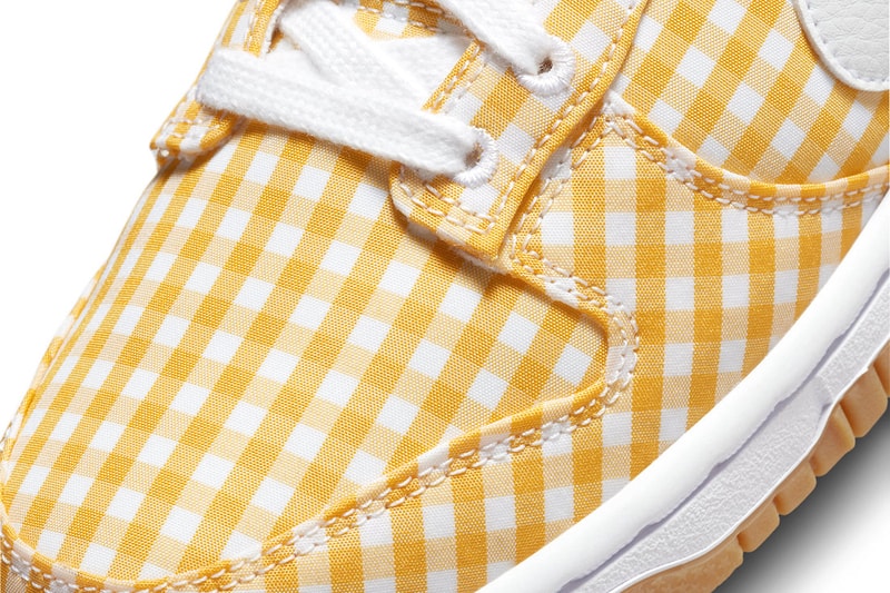 Nike Dunk Low Yellow Gingham DZ2777-700 Release Info